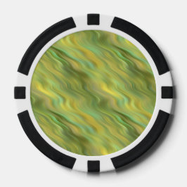 Zonnebloem Gele Wavy Textuur Poker Chips