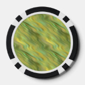 Zonnebloem Gele Wavy Textuur Poker Chips (Achterkant)
