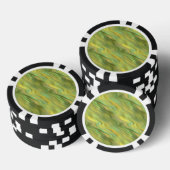 Zonnebloem Gele Wavy Textuur Poker Chips (Opstapeling)