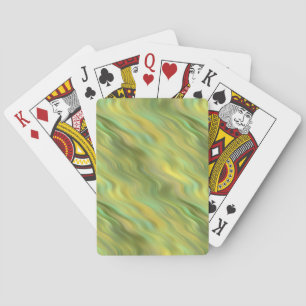 Zonnebloem Gele Wavy Textuur Pokerkaarten