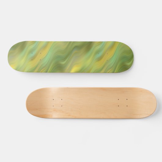 Zonnebloem Gele Wavy Textuur Skateboard (Horizontaal)