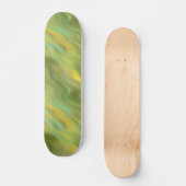 Zonnebloem Gele Wavy Textuur Skateboard (Voorkant)