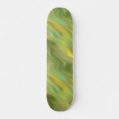 Zonnebloem Gele Wavy Textuur Skateboard (Voorkant)