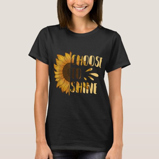 Zonnebloem - Gele zonnebloem T-shirt (Voorkant)
