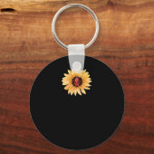 Zonnebloem GELOOF Bourgondië lint hersenen aneurys Sleutelhanger (Voorkant)
