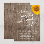 Zonnebloem, gelukkig ooit na een rustige houtwacht kaart (Voorkant / Achterkant)