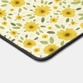 Zonnebloem gelukkig patroon bureaumat (Hoek)
