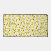 Zonnebloem gelukkig patroon bureaumat (Voorkant)