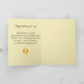 Zonnebloem - Gelukkige verjaardag oma! Kaart (Binnen)