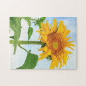 Zonnebloem, gemeenschapstuin, Moses Lake, WA, USA Legpuzzel (Horizontaal)