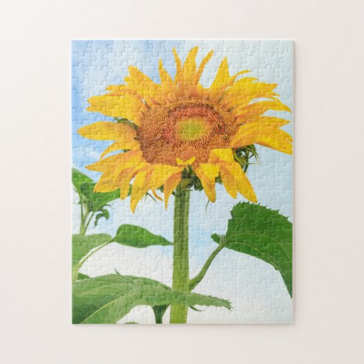 Zonnebloem, gemeenschapstuin, Moses Lake, WA, USA Legpuzzel (Verticaal)