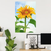 Zonnebloem, gemeenschapstuin, Moses Lake, WA, Vere Poster (Thuiskantoor)