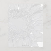 Zonnebloem Genderneutraal Baby shower Uitnodiging (Achterkant)