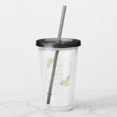 Zonnebloem Geometric Wedding Acryl Drinkbeker (Achterkant)