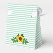 Zonnebloem Geometric Wedding Bedankdoosjes (Achterkant)