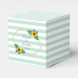 Zonnebloem Geometric Wedding Bedankdoosjes