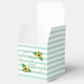 Zonnebloem Geometric Wedding Bedankdoosjes (Geopend)