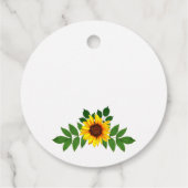 Zonnebloem Geometric Wedding Bedankjes Labels (Achterkant)