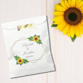 Zonnebloem Geometric Wedding Bedankzakje