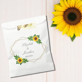 Zonnebloem Geometric Wedding Bedankzakje