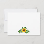 Zonnebloem Geometric Wedding RSVP Kaartje (Achterkant)