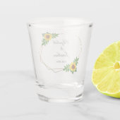 Zonnebloem Geometric Wedding Shot Glas (Achterkant)