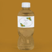 Zonnebloem Geometric Wedding Waterfles Etiket