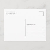 Zonnebloem Geometrisch script Floral Vrijgezellenf Uitnodiging Briefkaart (Achterkant)