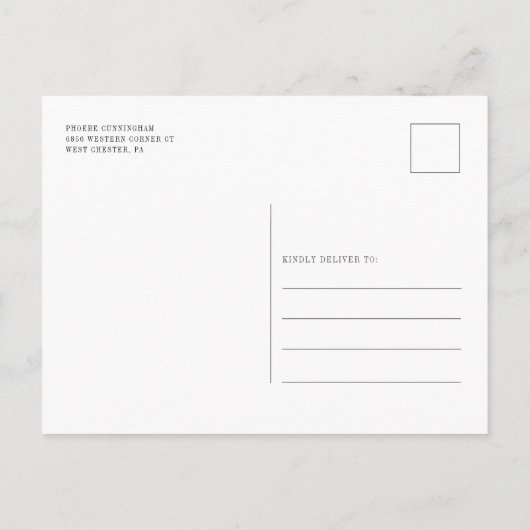 Zonnebloem Geometrisch script Floral Vrijgezellenf Uitnodiging Briefkaart (Achterkant)