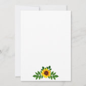 Zonnebloem Geometrisch Vrijgezellenfeest Kaart (Achterkant)