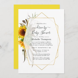 Zonnebloem Geometrische Zomer Zomper bij een douwe Kaart