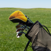 Zonnebloem gepersonaliseerd golfhoofd Hoesje Golfheadcover (Insitu)