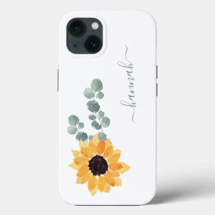 Zonnebloem, gepersonaliseerde benaming Hoesje-Mate Case-Mate iPhone Case