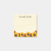 Zonnebloem, gepersonaliseerde sticknoten post-it® notes (Voorkant)