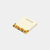 Zonnebloem, gepersonaliseerde sticknoten post-it® notes (Schuin)