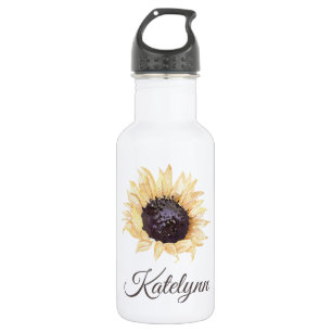 Zonnebloem Gepersonaliseerde waterfles