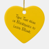 Zonnebloem Gepersonaliseerde zonnebloemschenken Keramisch Ornament (Achterkant)