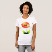 Zonnebloem, gestileerd t-shirt (Voorkant volledig)