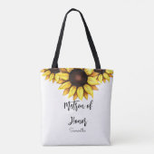 Zonnebloem Getuige Trouw Tote Bag (Achterkant)
