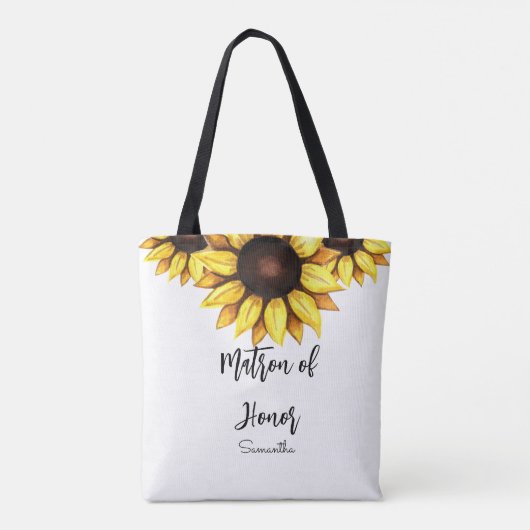 Zonnebloem Getuige Trouw Tote Bag (Achterkant)