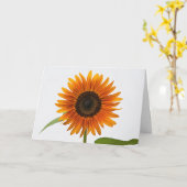 Zonnebloem Gevouwen Wenskaart Kaart (Gele Bloem)