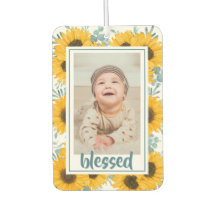 Zonnebloem Gezegende Familie Kinder Foto