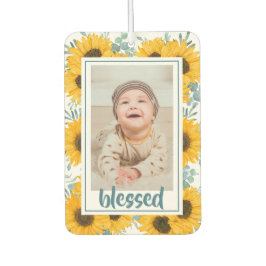 Zonnebloem Gezegende Familie Kinder Foto Luchtverfrisser