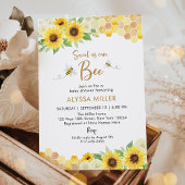 Zonnebloem, gezoet als Baby shower van bijen Kaart