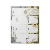 Zonnebloem Ghost Planner Notitieblok (Linkerzijde)