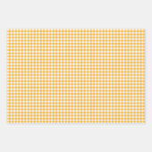 Zonnebloem Gingham Wrapping Paper Set (Voorkant 2)