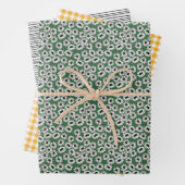 Zonnebloem Gingham Wrapping Paper Set (In situ)