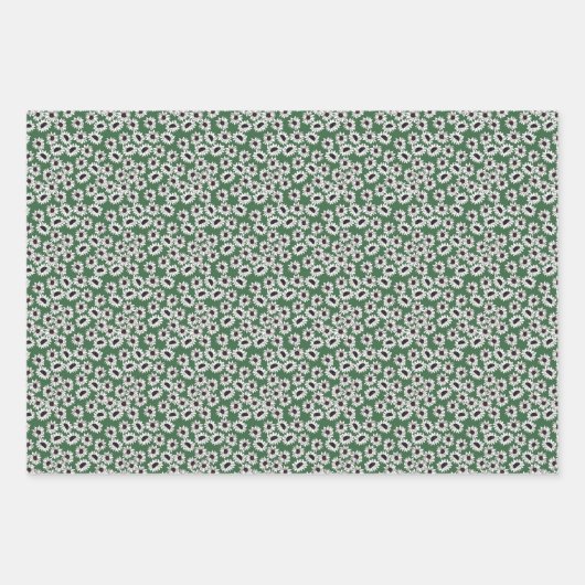 Zonnebloem Gingham Wrapping Paper Set (Voorkant)