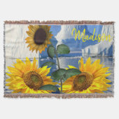 Zonnebloem Glacier Throw Blanket Deken (Voorkant)