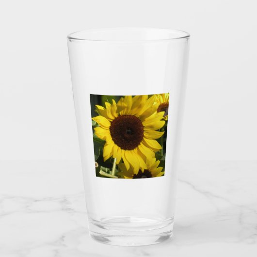 Zonnebloem Glas (Voorkant)